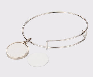 “FOR CRAFTERS ONLY” Sublimation blank Circle Bangle